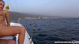 Shameless Boat Ride Turns Into Wild Summer Group Action On Yacht.