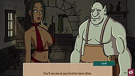 So, in Queens Brothel part 9, this busty orc just dominates with snu snu action.
