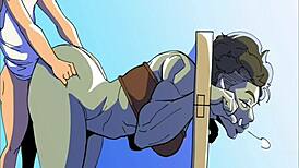 So, in Queens Brothel part 9, this busty orc just dominates with snu snu action.