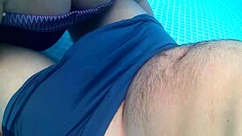 my boyfriend's on vacation so i jerked off to his friend in the pool