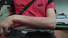 Masturbating at Work on Desk, Boss Might Find Me