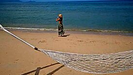 uhh, long dress, no panties, flashin on public beach, ya know?