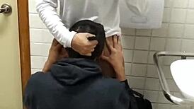 Got a Tasty Blowjob from a Guy in the Disabled Bathroom
