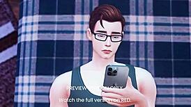 First time sex with naughty nerd in university 3d hentai