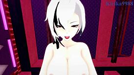 arlecchino and aether have intense sex in genshin hentai