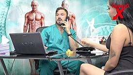 Nutritionist fucks patient deep in ass after seeing her underwear