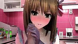 Уау, виж тази хентай MILF получава жестоко чукане в кухнята сега!