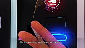 name88s triangle movie night with cute busty blonde