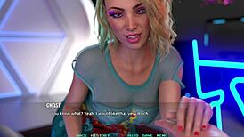 name88s triangle movie night with cute busty blonde