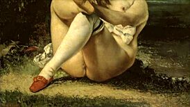 Vintage erotic art unfolds in captivating retro anime style