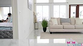 Stepmom Sneaks Away to Ride a Big Young Cock