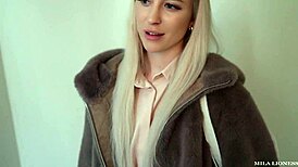 raw unplanned sex in public hallway, nearly caught while pounding her hard