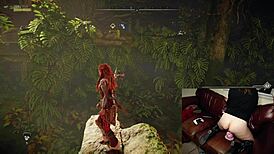 redhead european gamer slut forgets webcam on during play