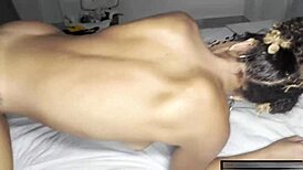 Ebony brazilian babe takes big cock in quick interracial doggystyle 😍