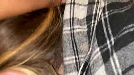 cuckold watches cheating wife take rough cumshots in public car