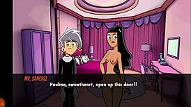 Amity Park foursome dancing night with creampie