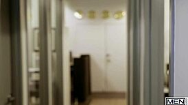 theo brady spills coffee on co-worker to get alex mecum alone 😏