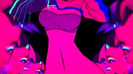 Moikaloop performs sexy dance in anime hentai cartoon style