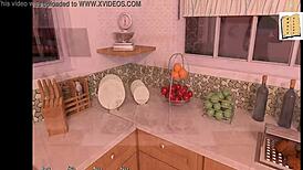 guy navigates isabella's house after night out