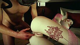 ugh, i meant this 3d cosplay slut with big boobs givin’ blowjob to a huge cock