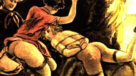 Vintage erotic art captivates with retro anime charm