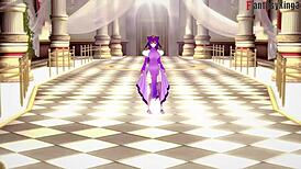 Scathach and skadi having sex on throne