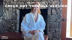 Slutty redhead bridesmaid locked out before wedding.