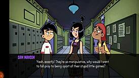 Amity Park foursome dancing night with creampie