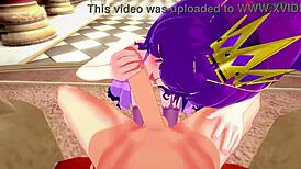 Scathach and skadi having sex on throne