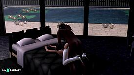 Nalani Mahiai GETS FUCKED by GLAMOROUS BIG BLACK COCK in HENTAI SCENE with MONSTER COCK