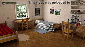 PLEASURE THIEVES 01 - BURGLAR COMES TO UNIVERSITY FOR CURVY CREAMPIE DATING GAME