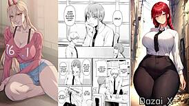 Chainsaw Man Makima And Denji In Bondage!