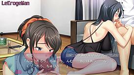 Nodoka 6 gets creampie after blowjob in anime couple scene!