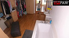 stepsis horny after catching stepbro watching