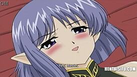 와! 처녀 공주가 푸타 엘프와 왕자에 의해 더블 펜etration!