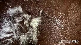 African gay dildo ass play and partner cumshow 😏