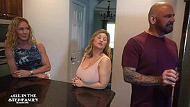 Cheating Husband Drills Both Stepsisters in Wild Roleplay - AITSFS1E12 Part 3/3