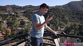 I love how busty stepmom Alexa Malone rides fratboy cock!