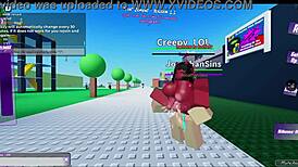 fun cumbat in roblox condo 1 with monster anime cartoon