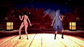 honkai star rail characters engage in hentai mmd action