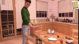 guy navigates isabella's house after night out