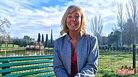 emmy, a belgian milf, is feeling so horny in part 1