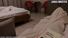 Close-up reality anime creampie with skinny babe