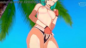 Bulma Caught Masturbating Intensely In Kame House