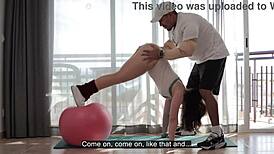 trainer makes me sweat in gym