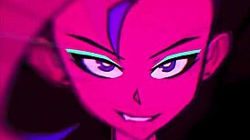 Moikaloop performs sexy dance in anime hentai cartoon style