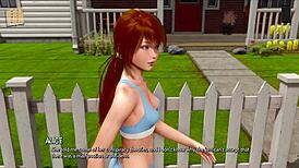 Ripples 8: Curvy Mature in Ripped Outfit Teases with Big Tits