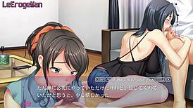 Nodoka 6 gets creampie after blowjob in anime couple scene!