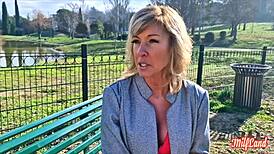 emmy, a belgian milf, is feeling so horny in part 1