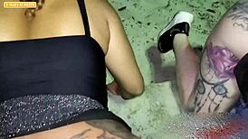 Guy Can't Pay Motel, Bangs Two Girls in Public Square